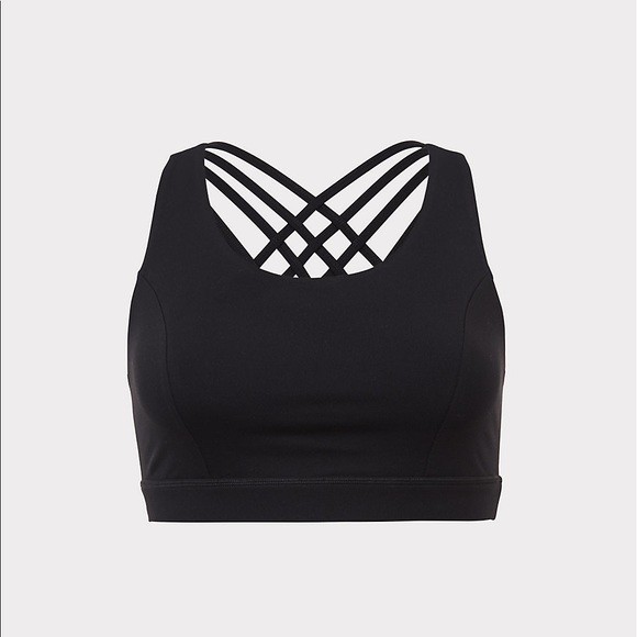 torrid Other - TORRID BLACK STRAPPY WICKING SPORTS BRA